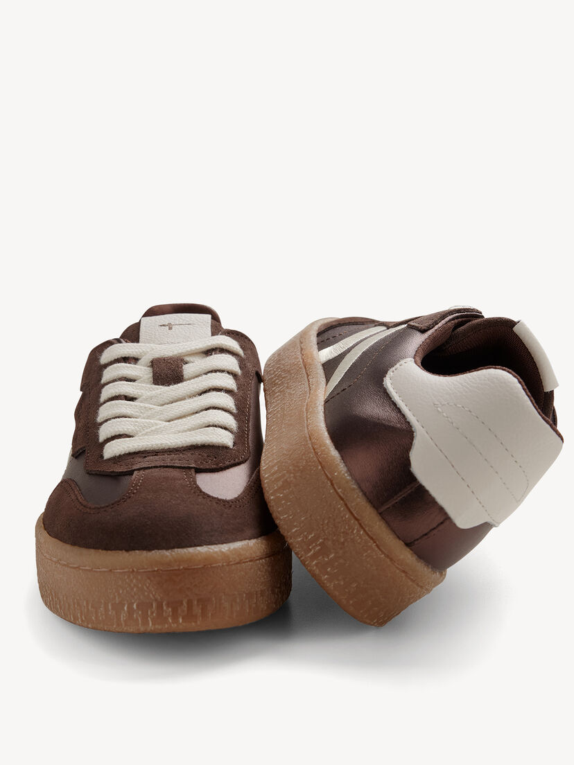Leren Sneaker - bruin, BROWN METALLIC, hi-res