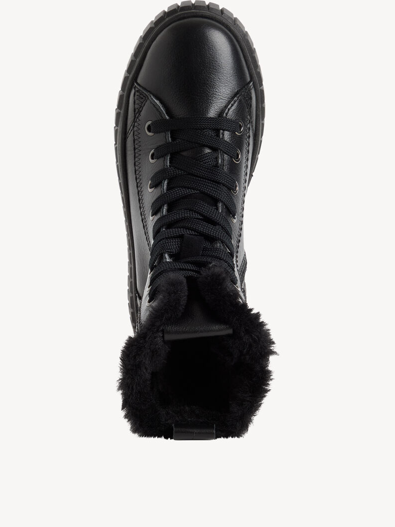 Kožen&eacute; Kotn&iacute;čkov&aacute; obuv - čern&aacute; tepl&aacute; pod&scaron;&iacute;vka, BLACK LEATHER, hi-res