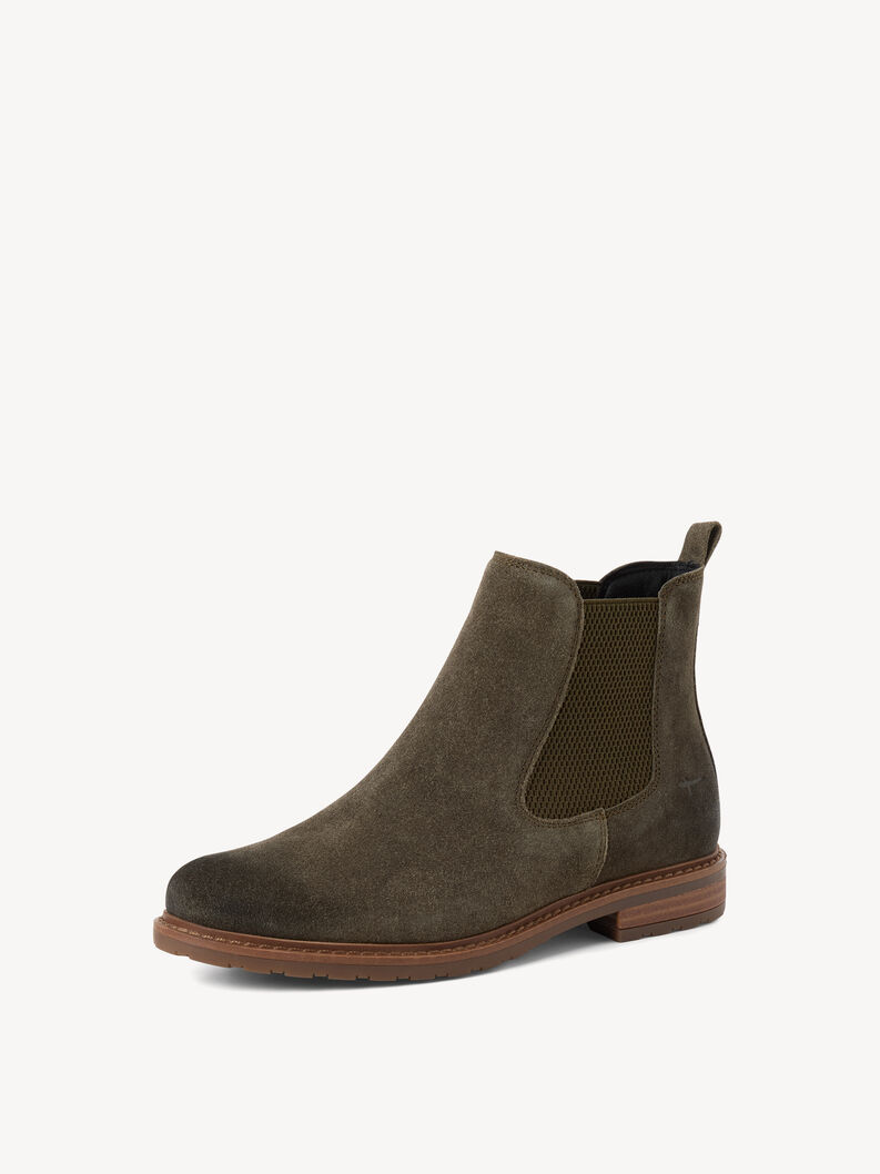 Leather Chelsea boot - khaki, OLIVE SUEDE, hi-res