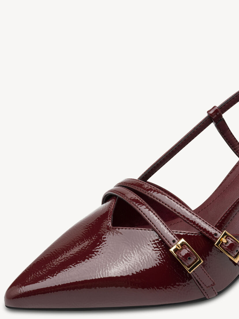 Slingpumps - rood, MERLOT, hi-res