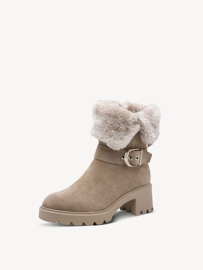 Enkellaarsje - grijs warme voering, LIGHT GREY, hi-res