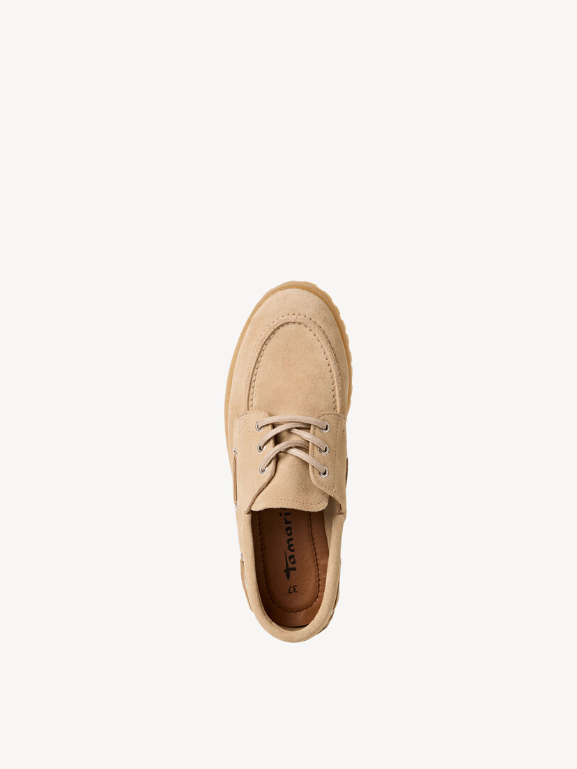 Leren Mocassin - beige, beige, hi-res