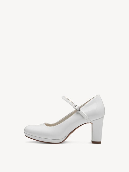 Pumps, WHITE PATENT, hi-res