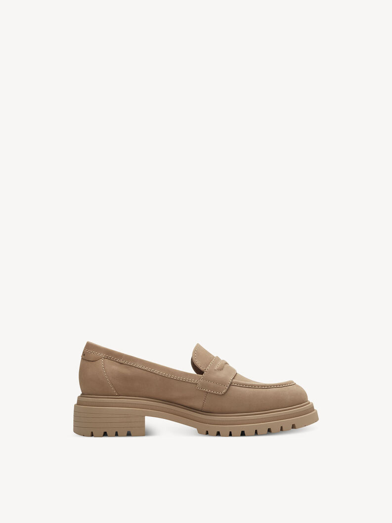 Leather Slipper - brown, CAMEL, hi-res