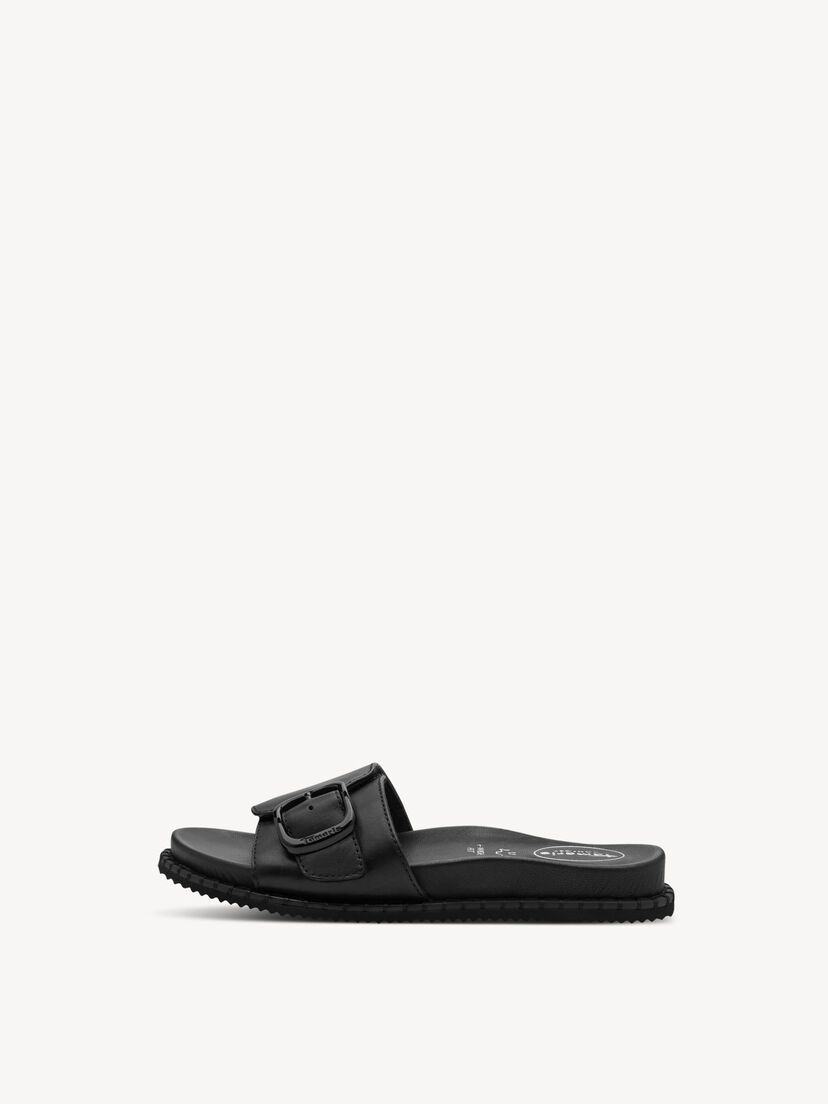 Leren Slipper - zwart, BLACK NAPPA, hi-res