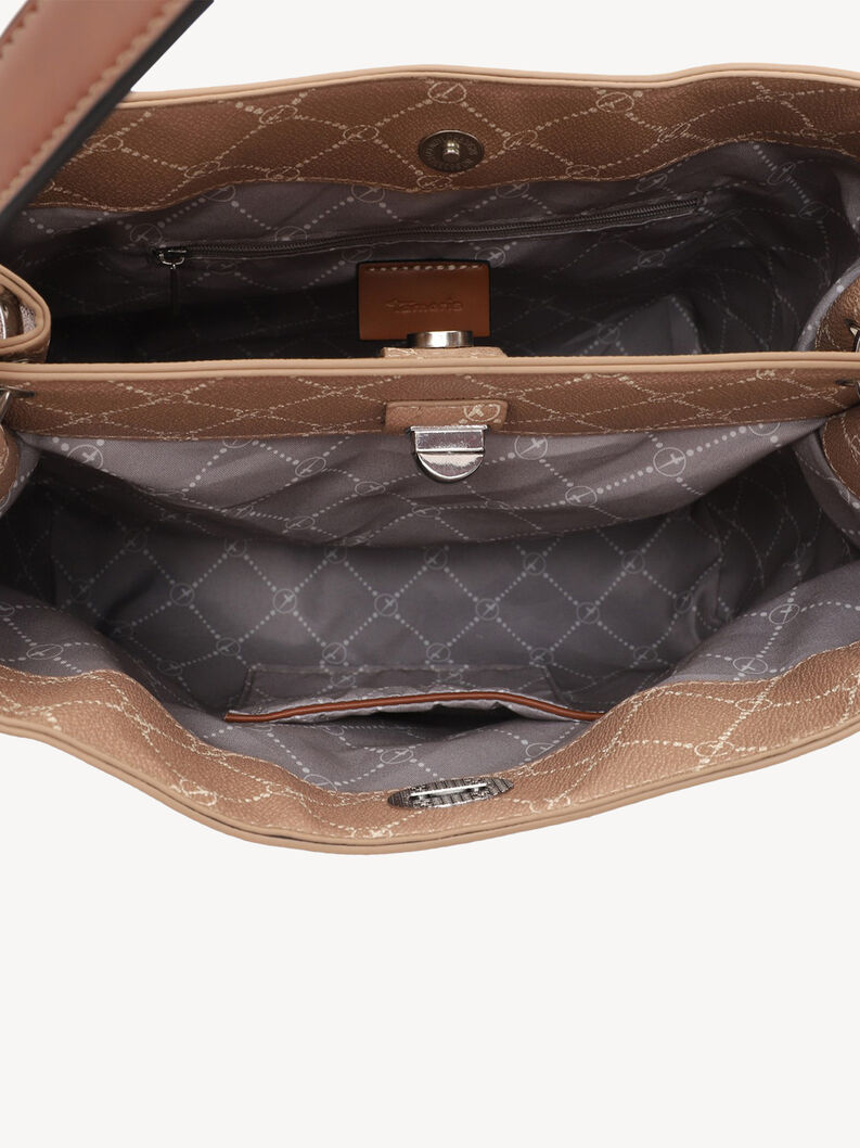 Handbag - beige, sand/cognac, hi-res