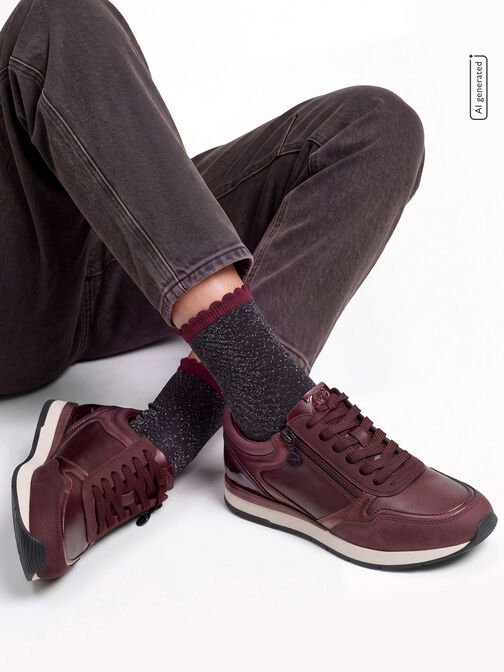 sneaker, BURGUNDY COMB, hi-res