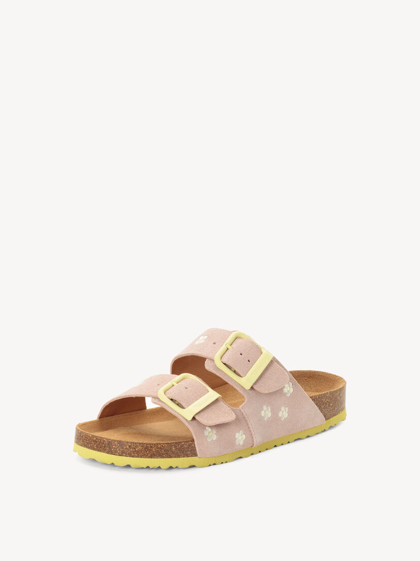 Leren Slipper - roze, ROSE COMB, hi-res