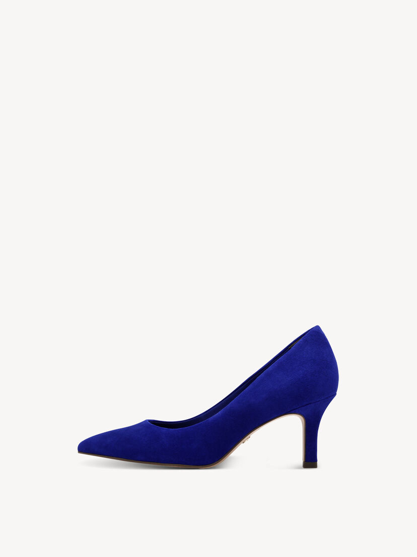 Leren Pumps - blauw, ROYAL BLUE, hi-res