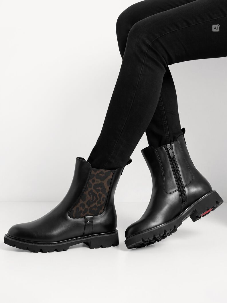 Chelseaboot, BLACK/LEO, hi-res