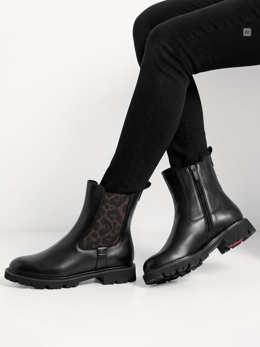 Chelseaboot, BLACK/LEO, hi-res