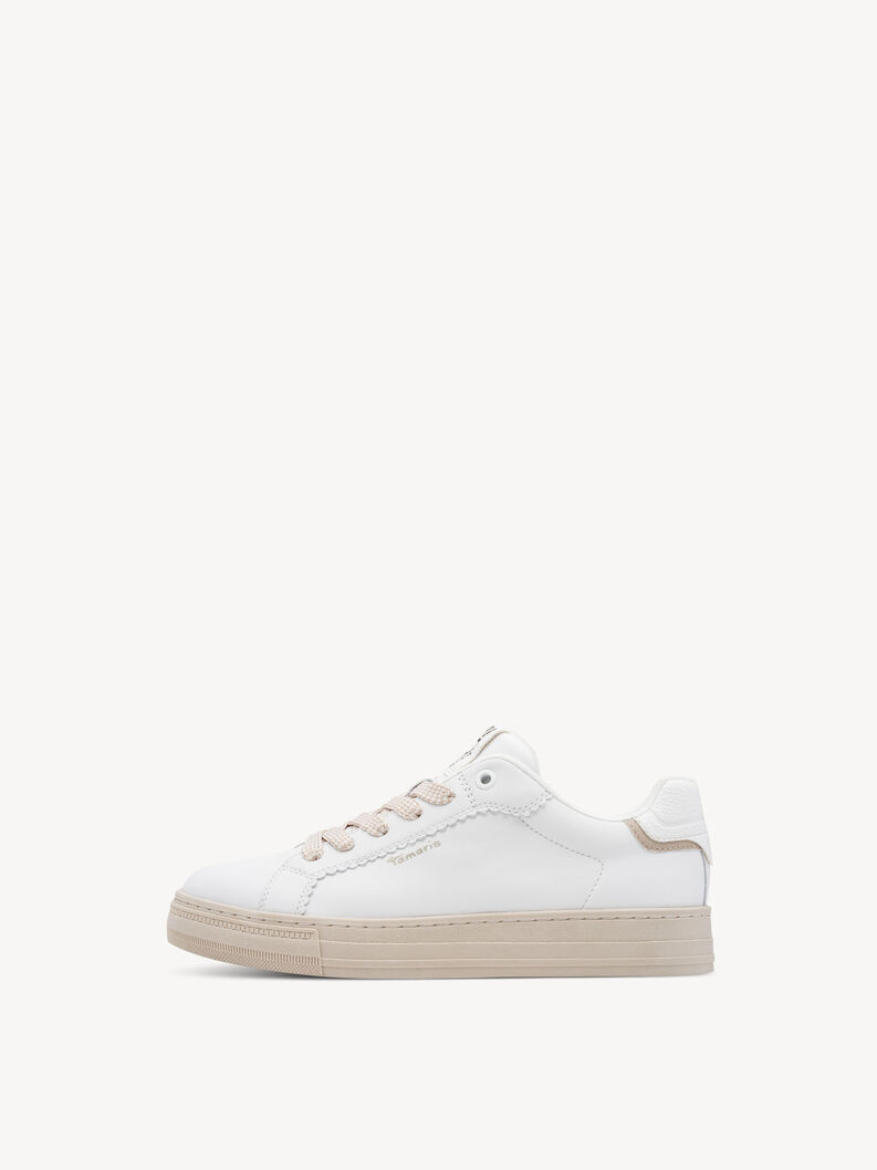 Sneaker, WHITE LEATHER, hi-res