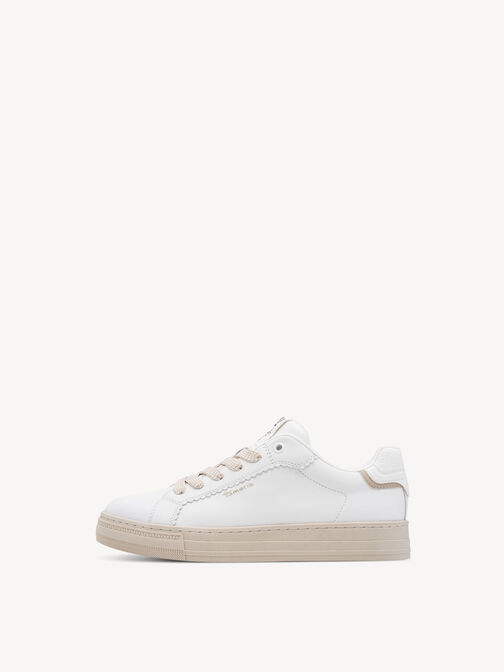 Sneaker, WHITE LEATHER, hi-res