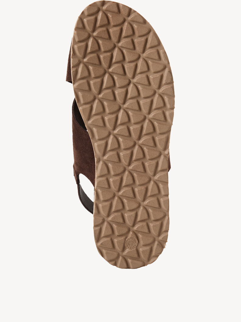 Ledersandalette - braun, MOCCA, hi-res