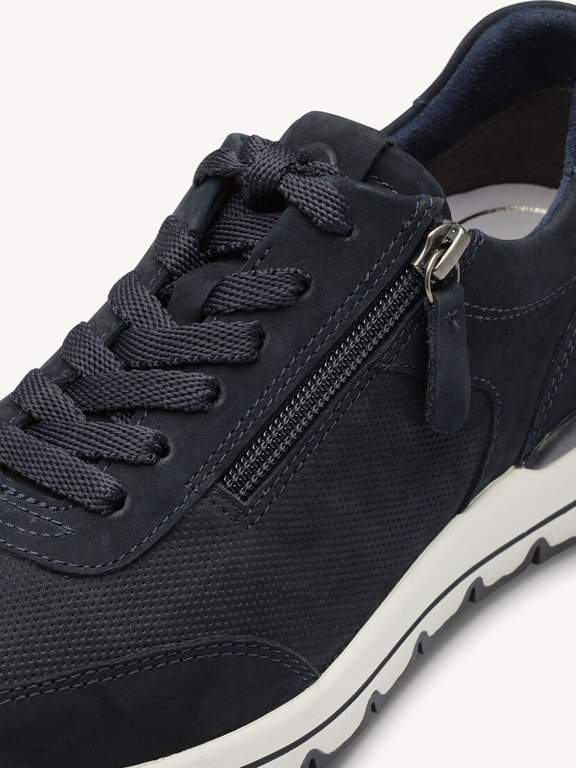 Leren Sneaker - blauw, NAVY, hi-res