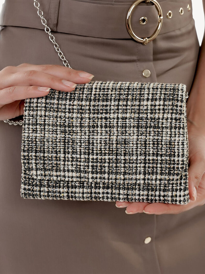 Clutch bag - black, black/beige, hi-res