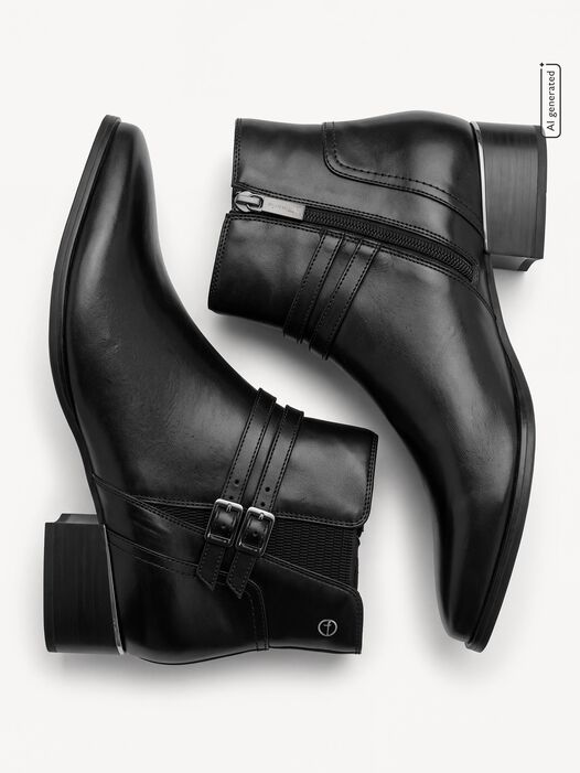 Enkellaarsje, BLACK, hi-res