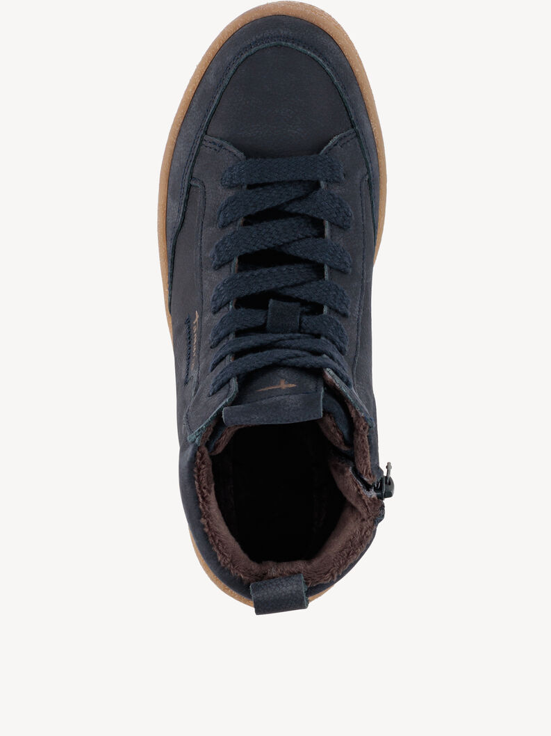 Lederstiefelette - blau, NAVY, hi-res