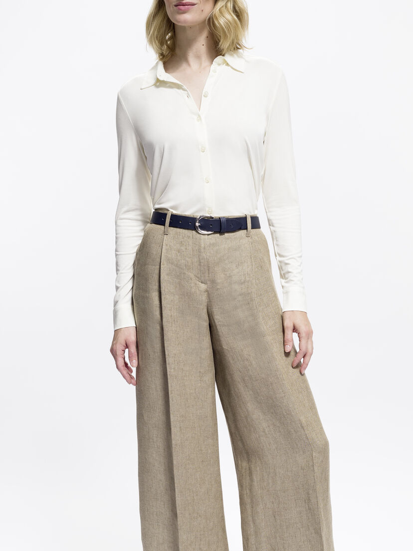 Leren Riem - blauw, nachtblau, hi-res