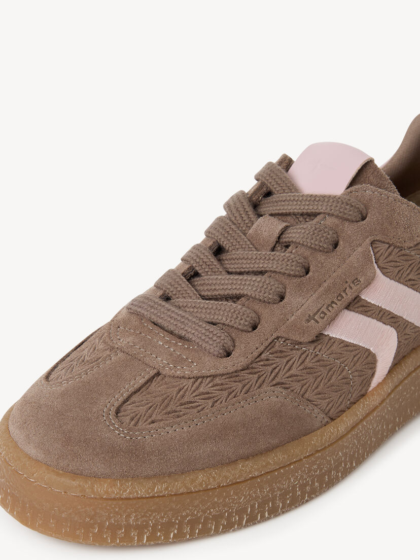 Leren Sneaker - bruin, BROWN/ROSE, hi-res
