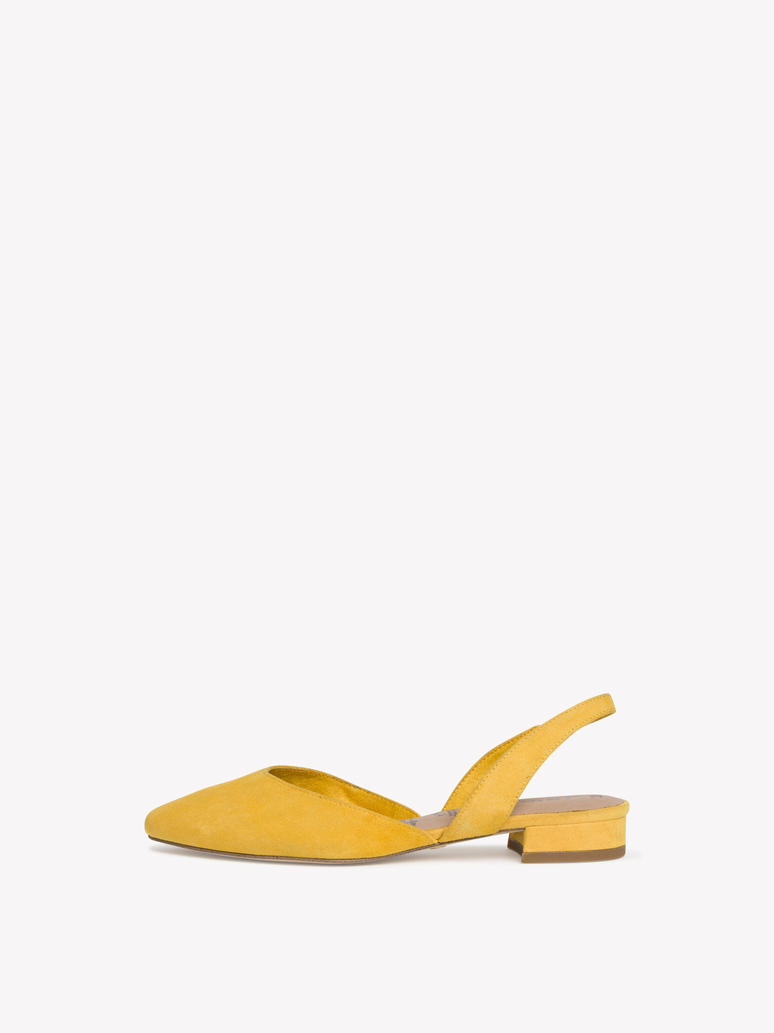 Leather sling pumps - yellow 1-1-29401 