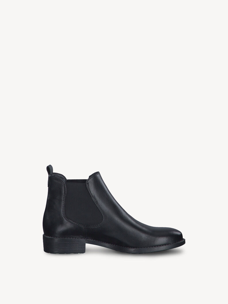 Leder Chelsea Boot - schwarz, BLACK LEATHER, hi-res