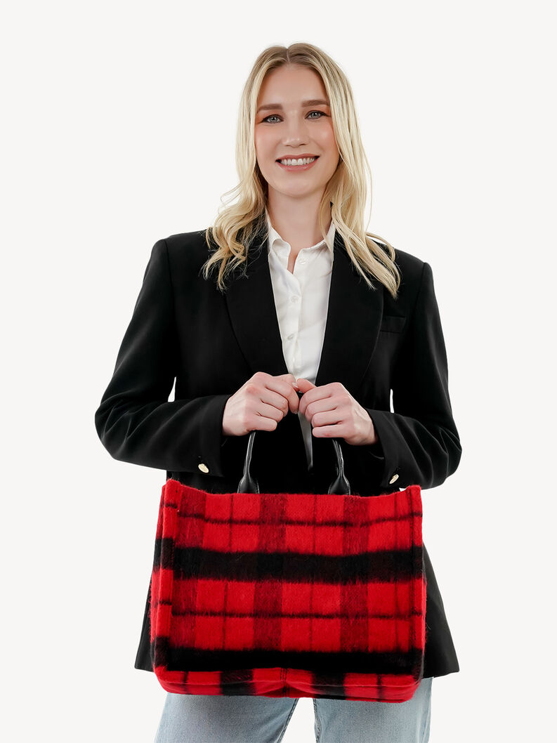 Shopping bag - red, red, hi-res