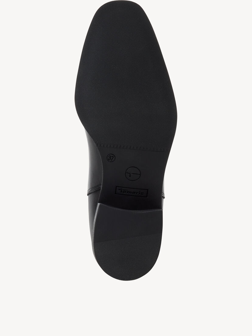 Leren Chelseaboot - zwart, BLACK LEATHER, hi-res