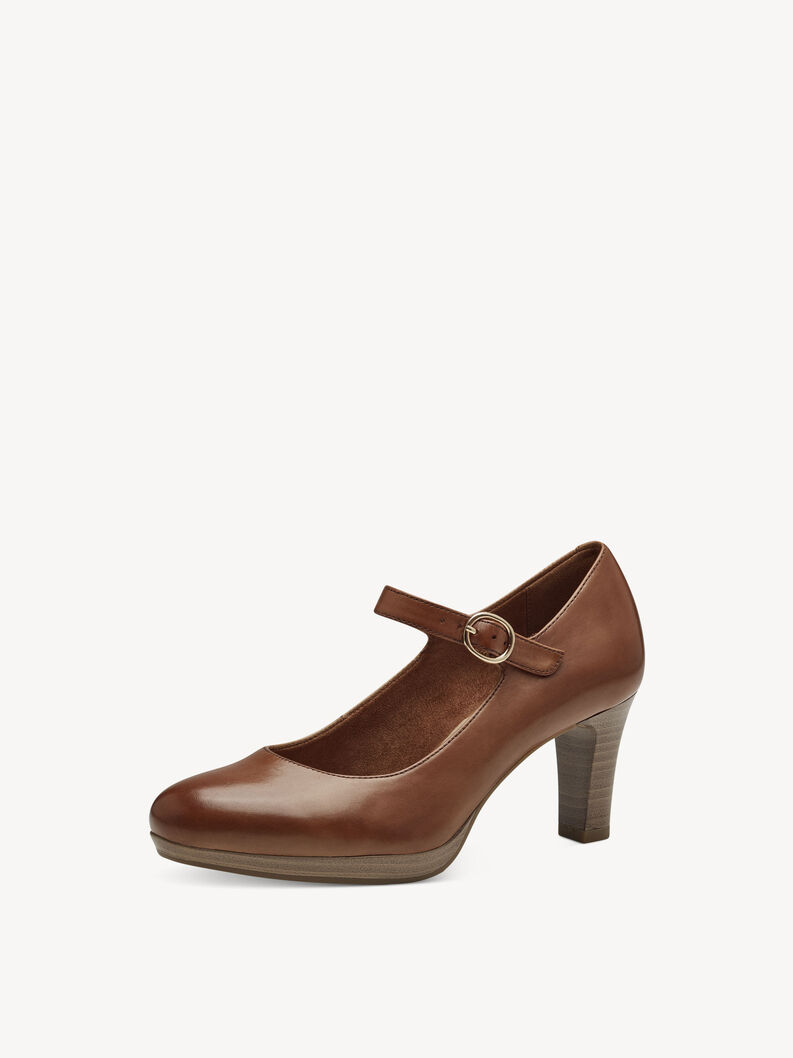 Leather Pumps - brown, MUSCAT, hi-res