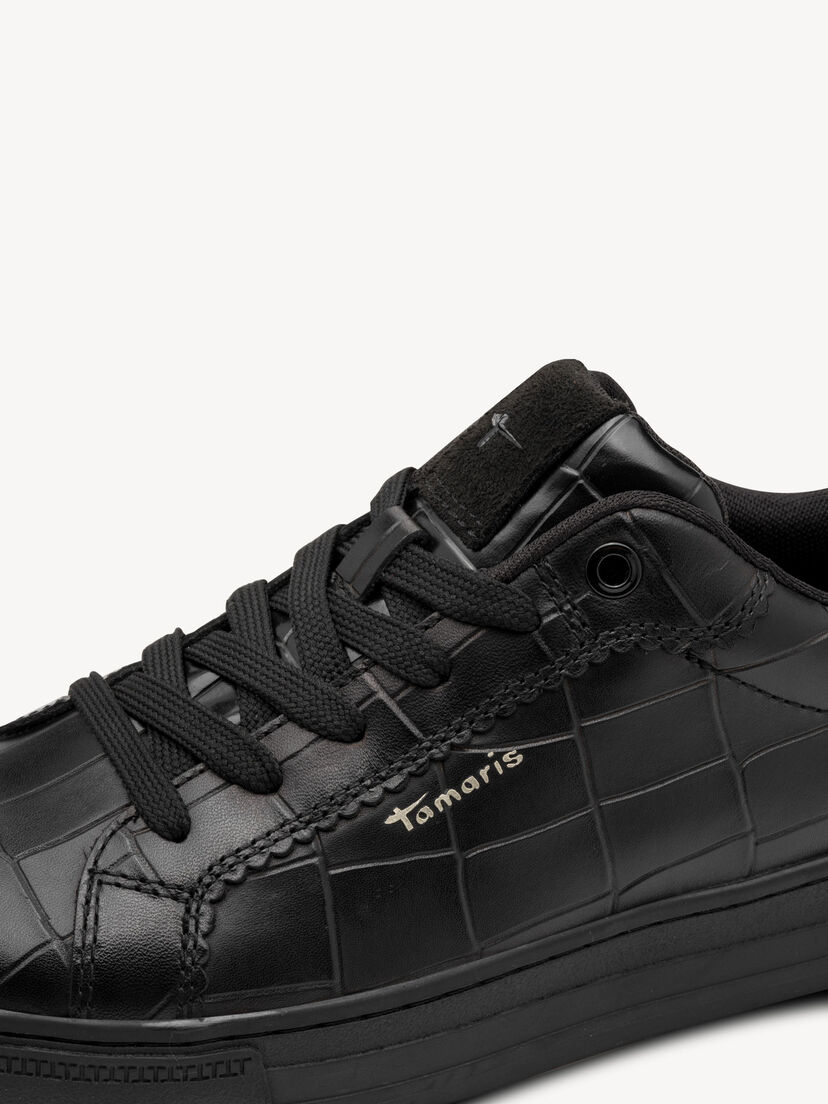 Sneaker - zwart, BLACK CROCO, hi-res