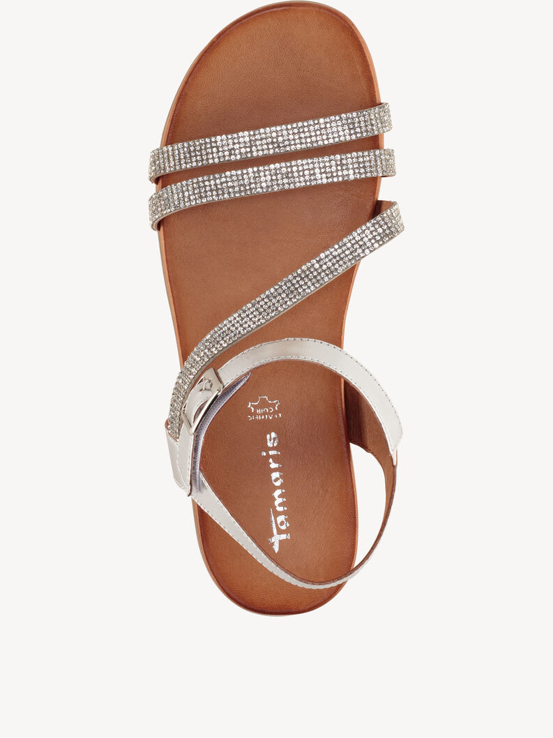 Sandale - m&eacute;tallique, SILVER GLAM, hi-res