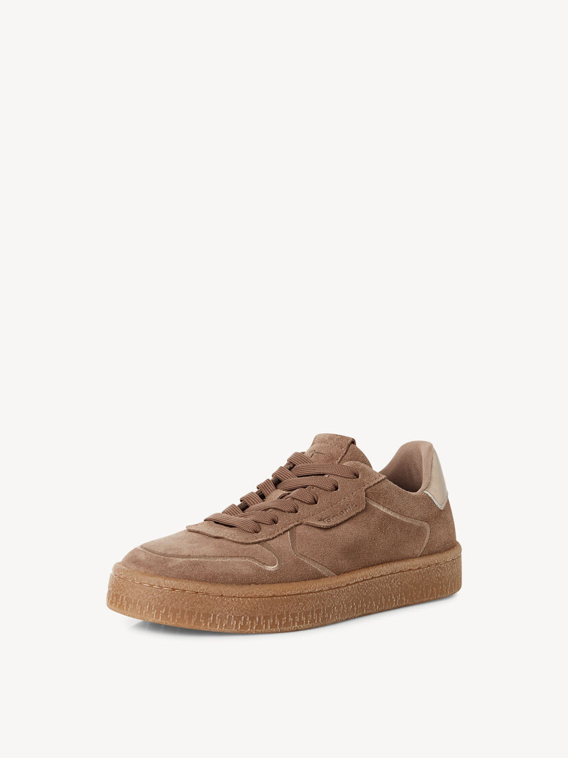 Leren Sneaker - beige, TAUPE, hi-res