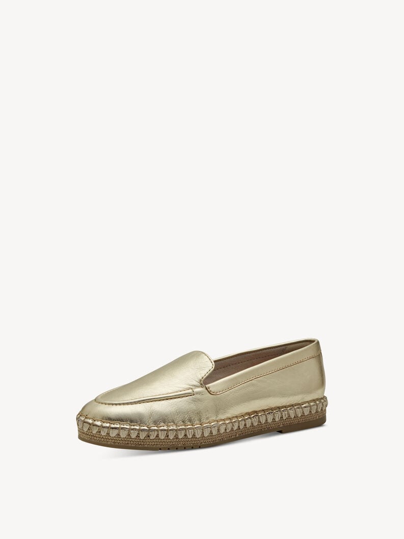 Leather Espadrill - gold, gold, hi-res