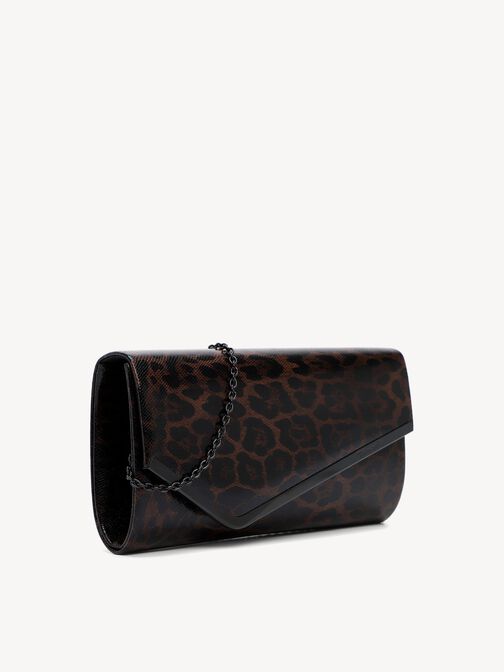 Clutch bag, brown, hi-res
