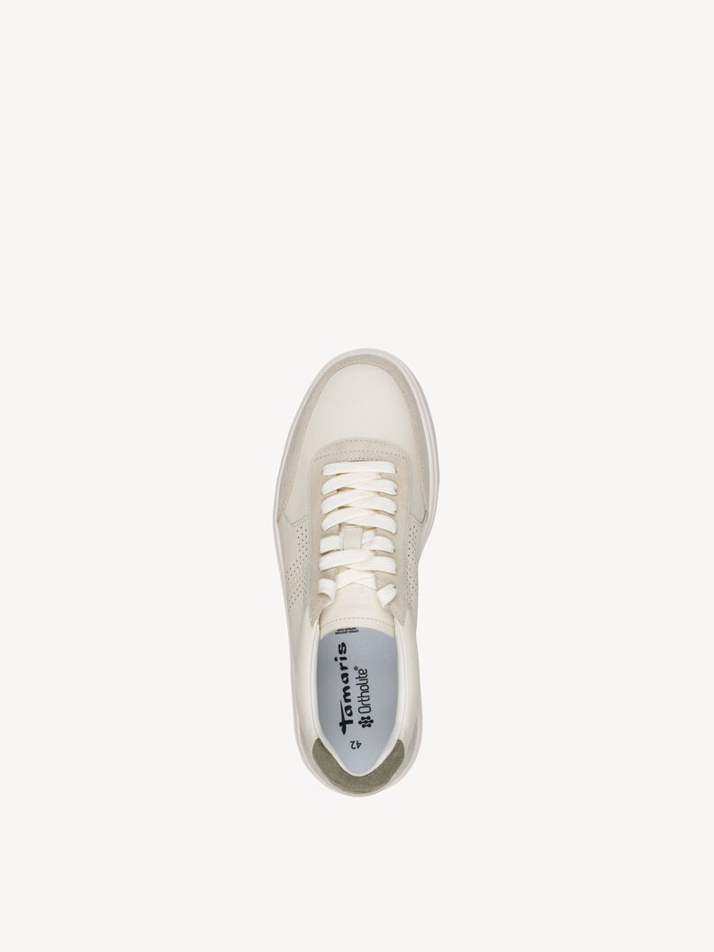 Leather Sneaker - beige, BEIGE COMB, hi-res