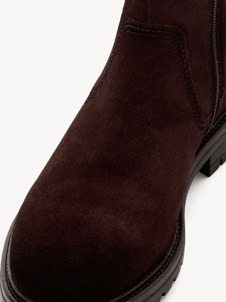 Bottine Chelsea en cuir - marron, DARK BROWN, hi-res