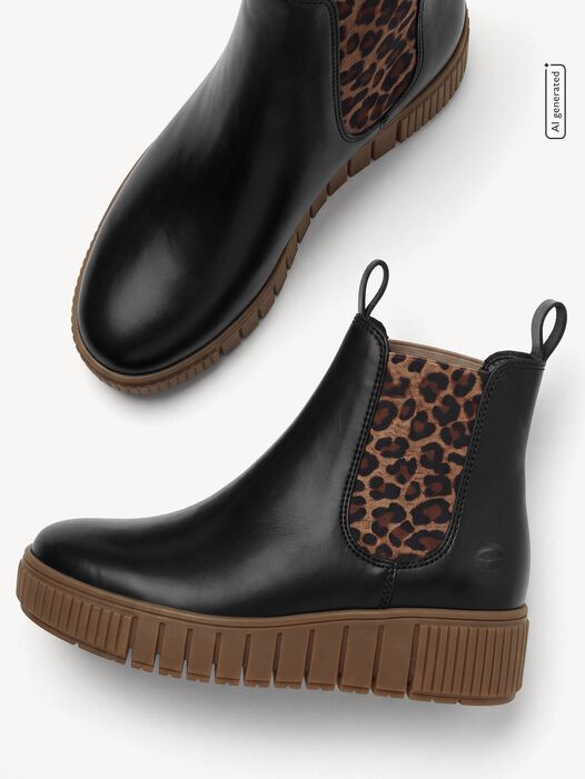 Chelseaboot, BLACK/LEOPARD, hi-res