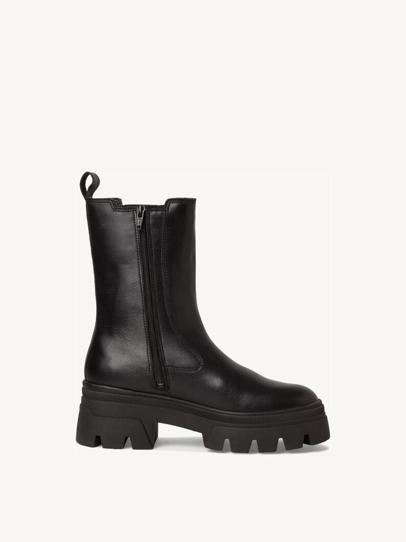 Leder Chelsea Boot - schwarz, BLACK, hi-res