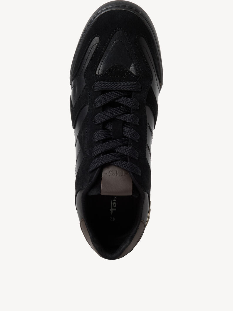 Basket en cuir - noir, BLACK COMB, hi-res