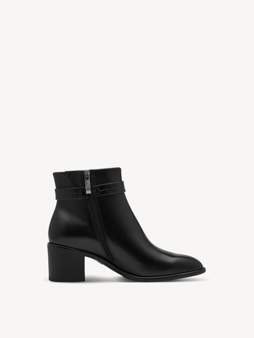 Bottine, BLACK LEATHER, hi-res