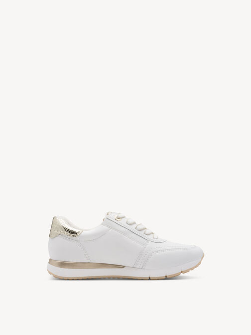 Sneaker, WHITE/GOLD, hi-res