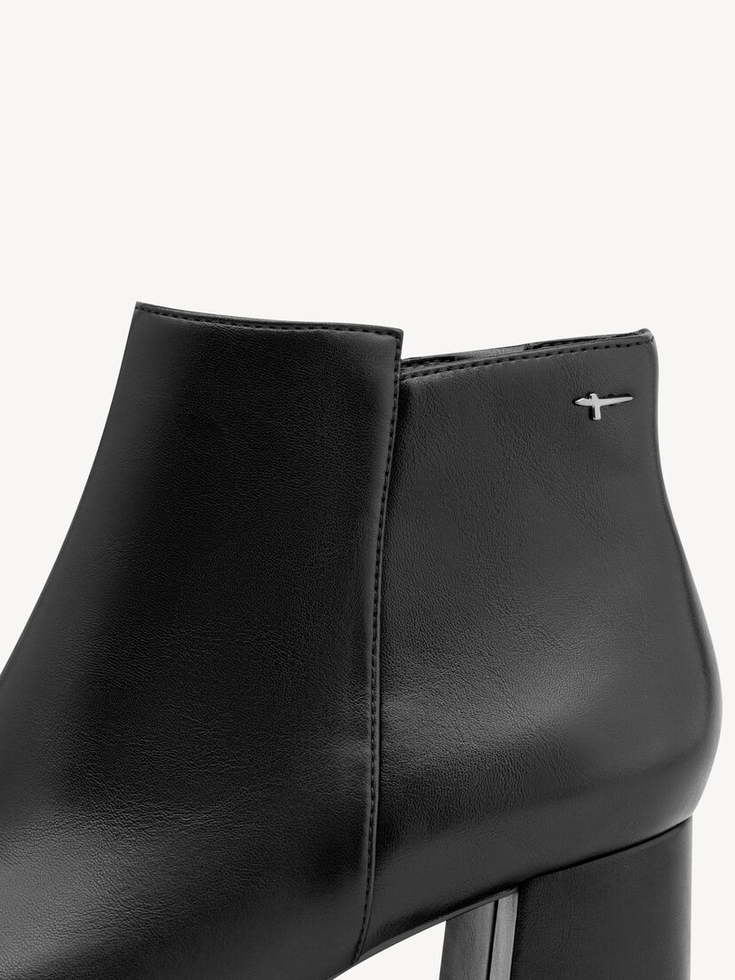 Enkellaarsje - zwart, BLACK, hi-res