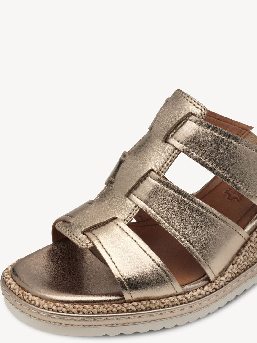 Leren Slipper - metallic, BRONCE, hi-res