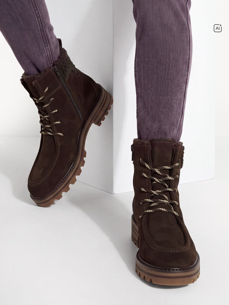 Bootie - brown warm lining, MOCCA, hi-res