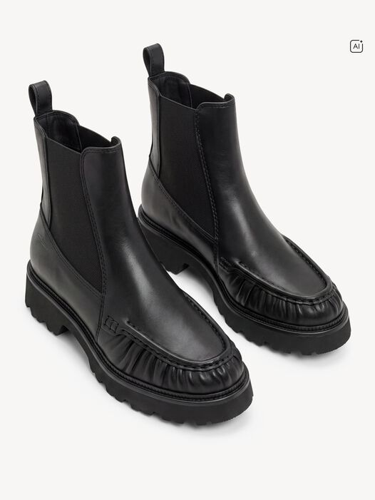 Chelseaboot, BLACK LEATHER, hi-res