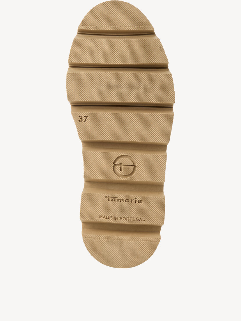 Leren Enkellaarsje - beige warme voering, beige, hi-res