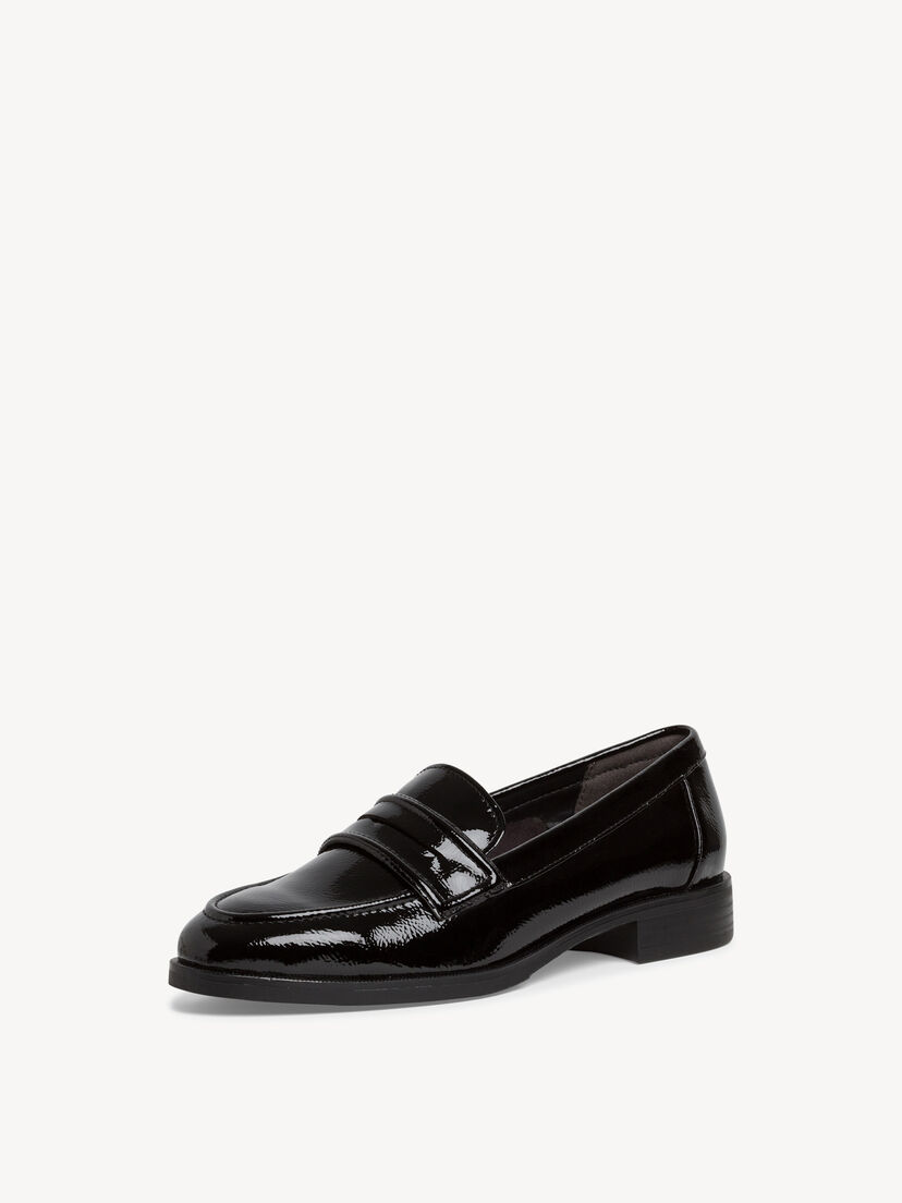 Instappers - zwart, BLACK PATENT, hi-res