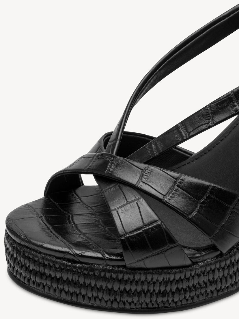 Sandaaltje, BLACK CROCO, hi-res