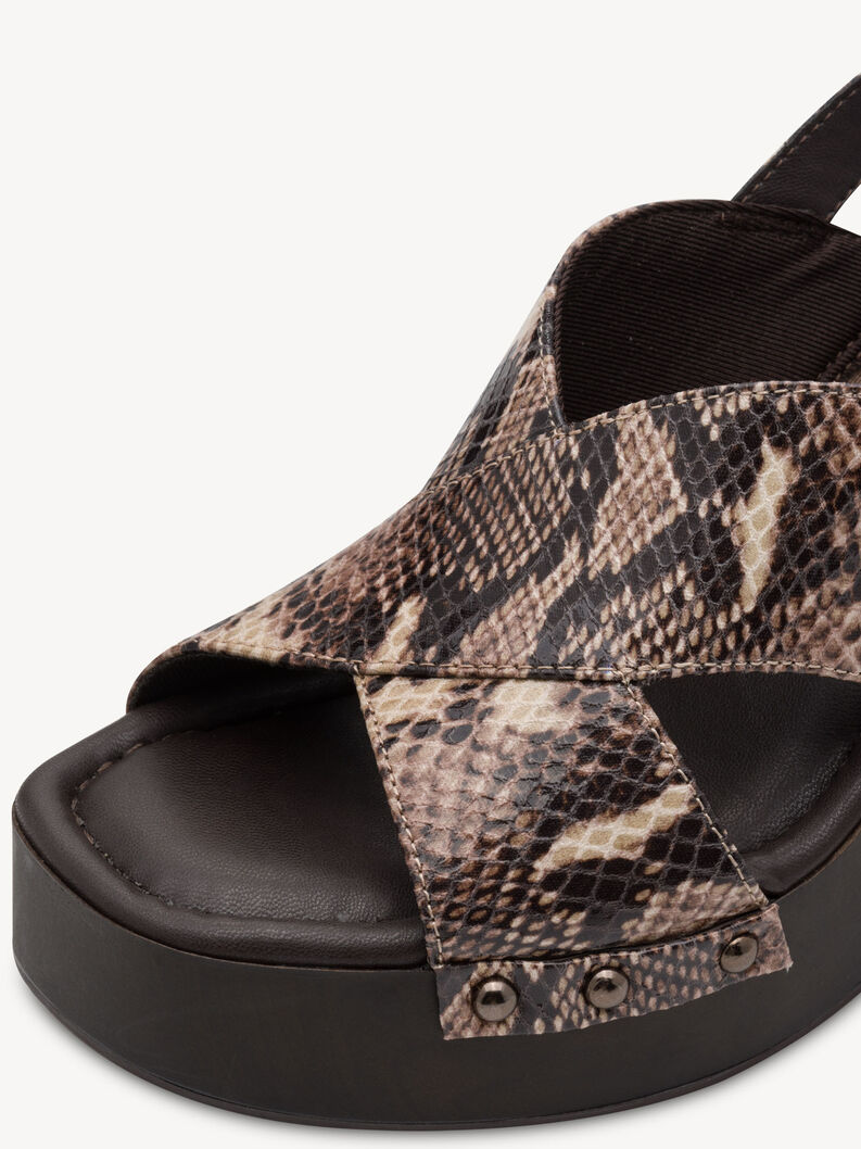 Sandalette - braun, BROWN SNAKE, hi-res