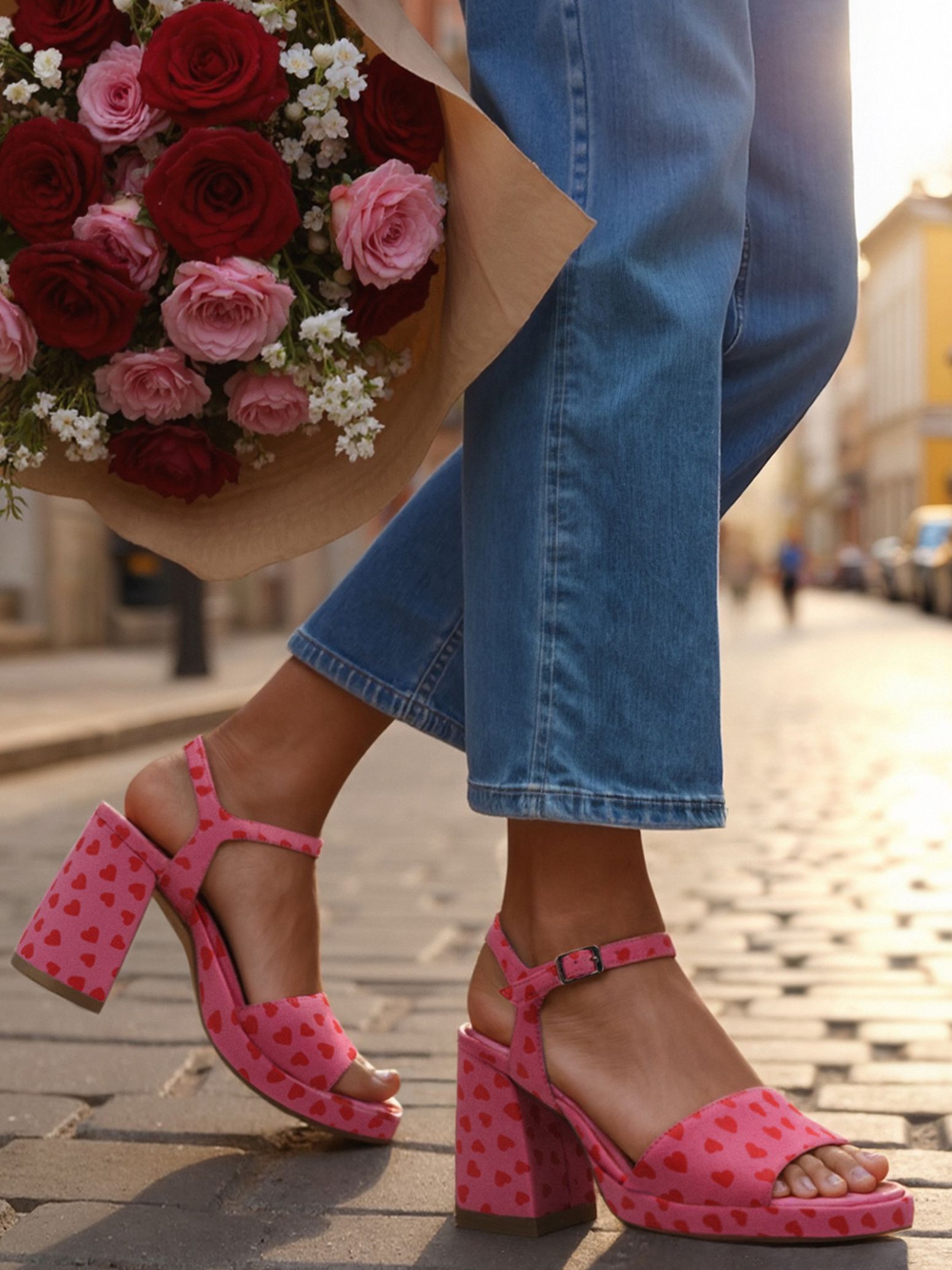 Heeled sandal - rose 1-28372-44-514: Buy Tamaris Sandals online!